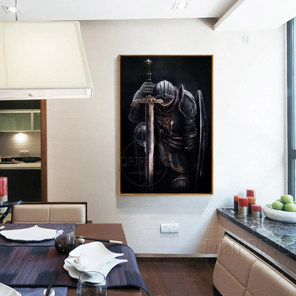 Top Artist Handmade High Quality Impressionist Medieval Knight