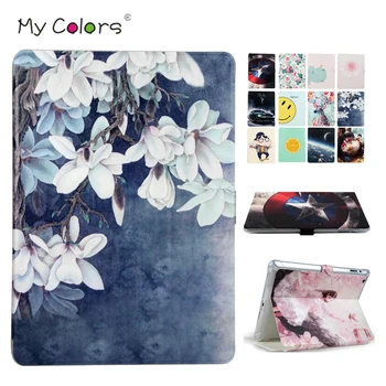 

Tablet PC Case Cover For iPad 2 3 4 PU leather Colorful Print Slim Smart Fundas for Apple iPad 2 3 4 9.7'' Protective Stand Skin