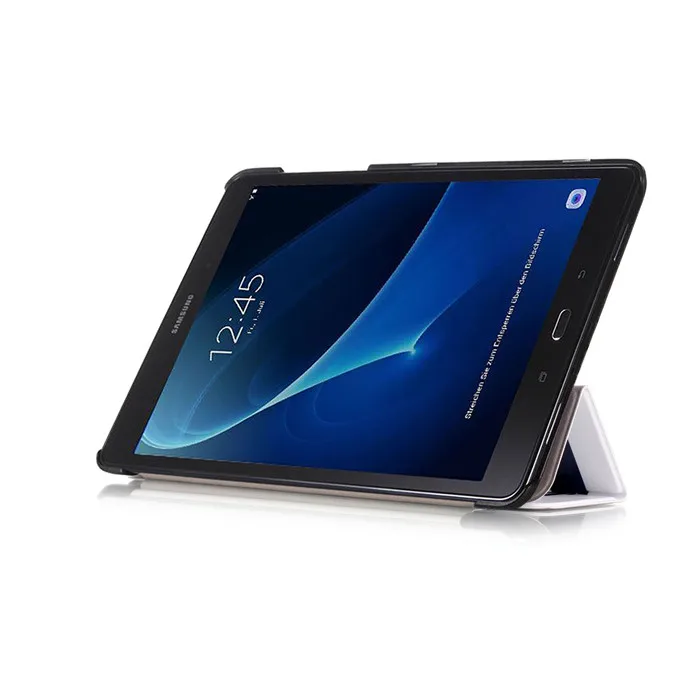 50 шт. PU Стенд чехол для Samsung Galaxy Tab 10.1 T580 t585 t580n t585n 10." Планшеты+ Экран протектор