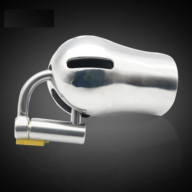 Titanium D Ring PA Lock Glans Piercing Male Chastity Device Penis