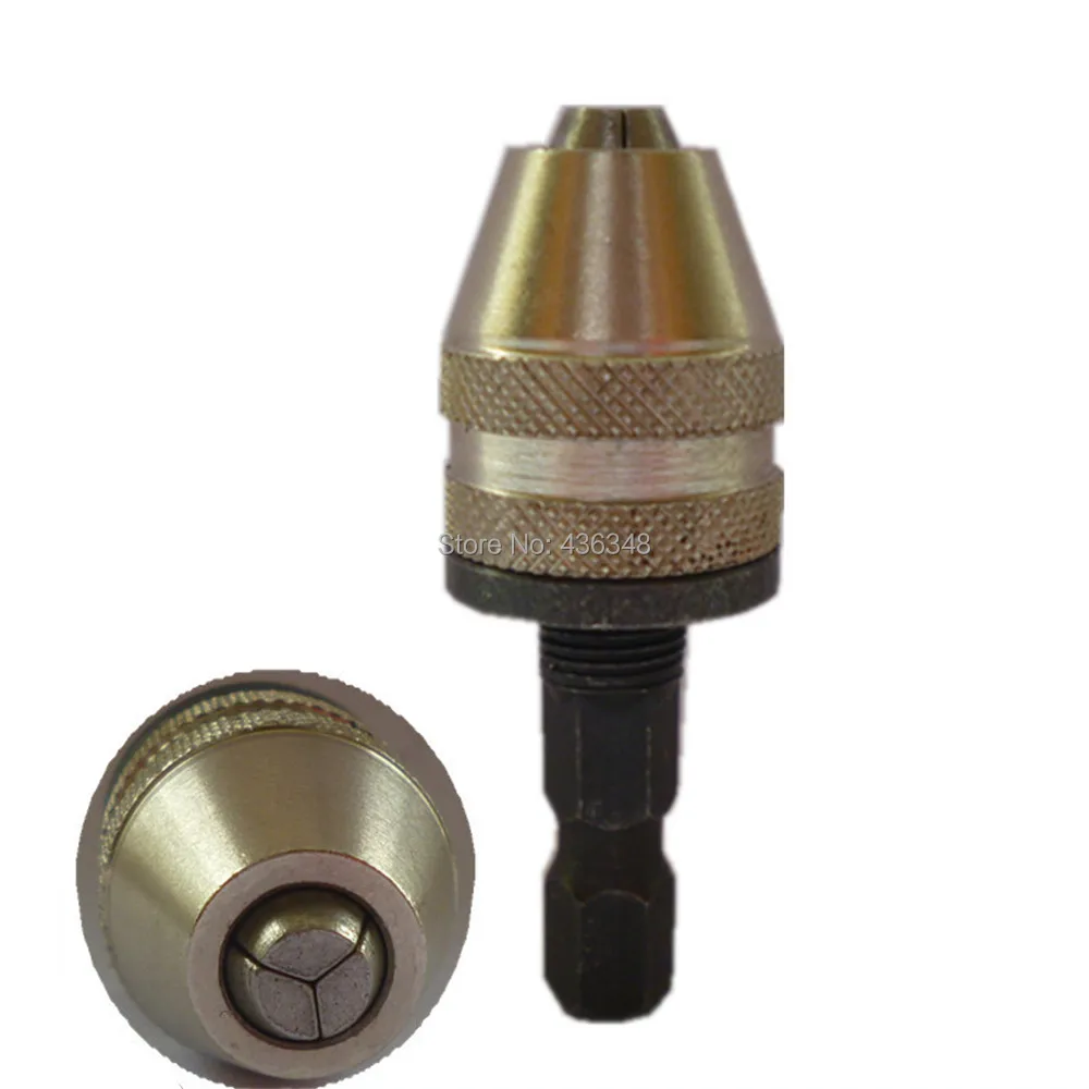 

Hot 1pcs New 1/4 Hex Shank Keyless Electric Drill Chuck Keyless Drill Chuck Clamping Range 0.3-3mm