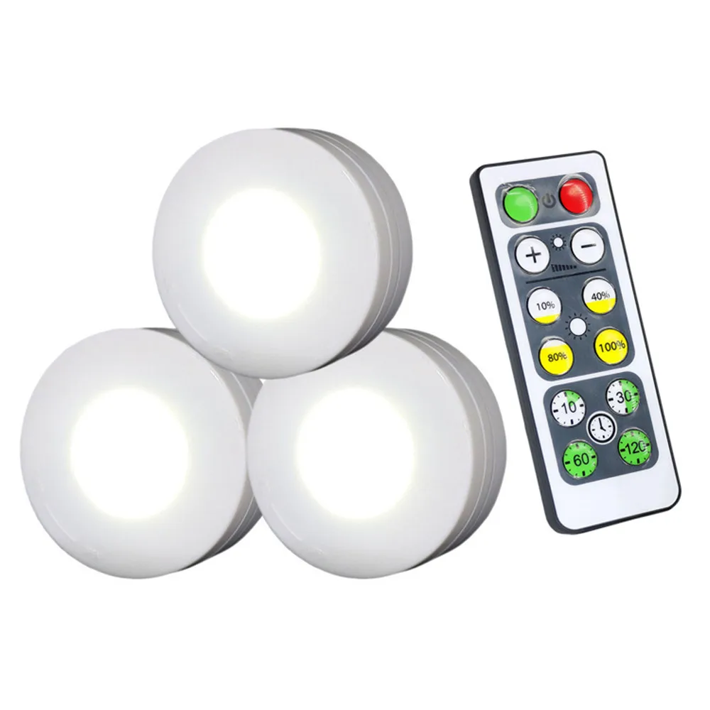  Mini led under cabinet light AAA battery powered Home night lamp with Remote Wireless lighting for  - 32958980318