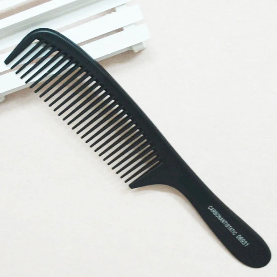Профессиональная расческа для крикета волос Антистатическая карбоновая расческа профессиональная стрижка волос Инструменты для укладки - Цвет: 06931