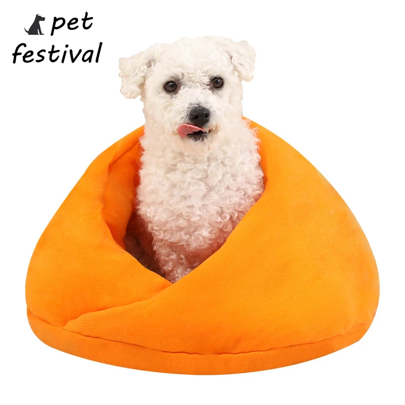 

Pet Festival Pet Dog Cat Bed Warm Soft Sleeping Bag Kitten House Sack Bed Kennel Cave Pet Home Blanket
