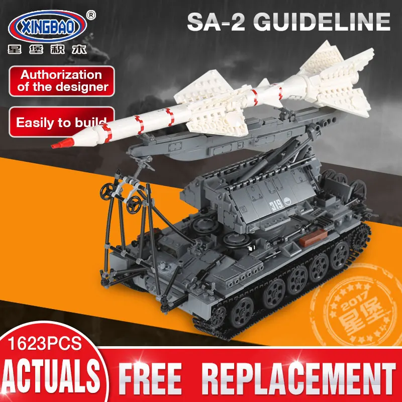 

Xingbao 06003 Military Series The SA-2 Guideline Set compatible LegoING Building Blocks Bricks Boy`s Toys For Children Gifts