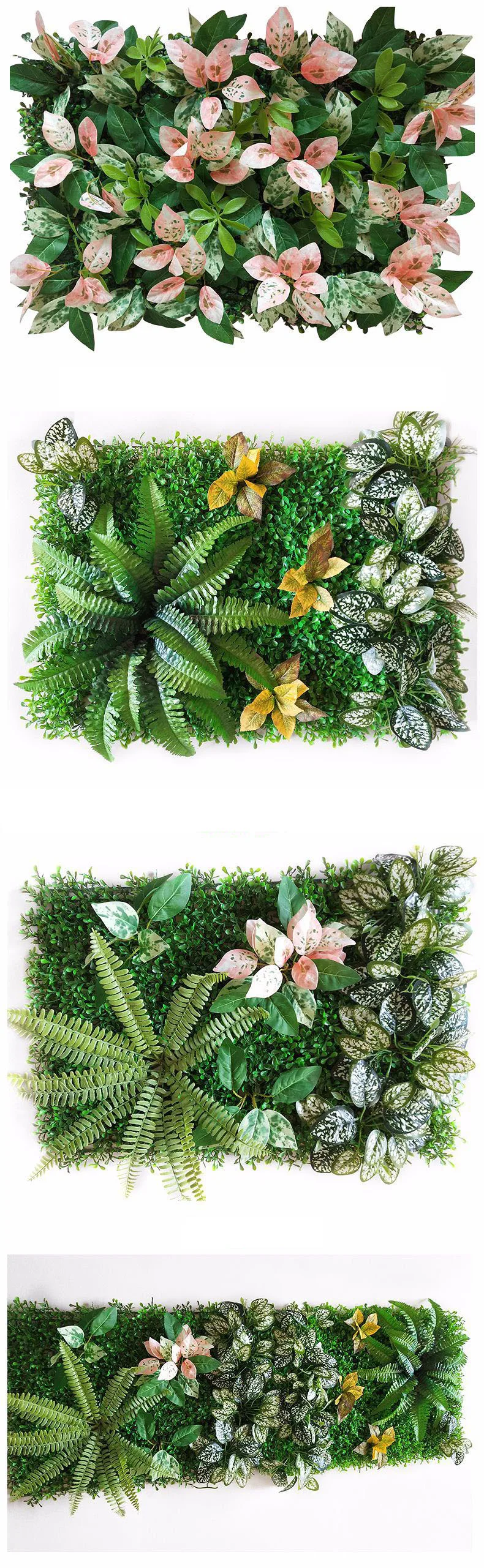 artificial foliage wall panels on 40x60cm Artificial Plant Wall Panels Green Plastic Lawn Tropical Leaves Eucalyptus Clover Fern Leaf Wedding Home Decoration Artificial Dried Flowers Aliexpress