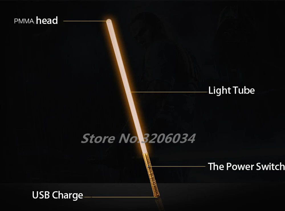 Luke Star Wars Black Series Skywalker LightSaber Jedi Blue Vader Sword 100cm Electronic toy Light can be a slight collision gift (7)
