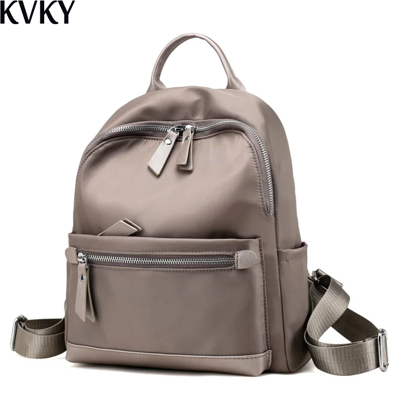 Moda Mujer Mochila de Nylon impermeable niñas hombro bolsa para los adolescentes femenina pequeña Mochila