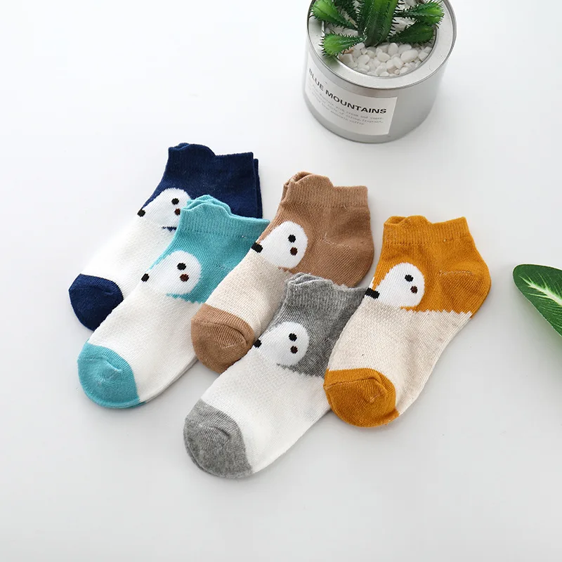 2018-Summer-Children-Socks-Candy-Color-Fox-Pattern-Mesh-Lovely-Boys-Girls-Boat-Socks-1-10
