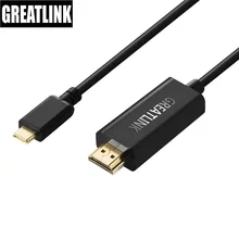 USB 3.0 USB-C Type C to HDMI 4K AUX Extension Cable USB 3.1 Type-C Male To HDMI 2.0 Male Cable Adapter Thunderbolt 3 Hub Dock
