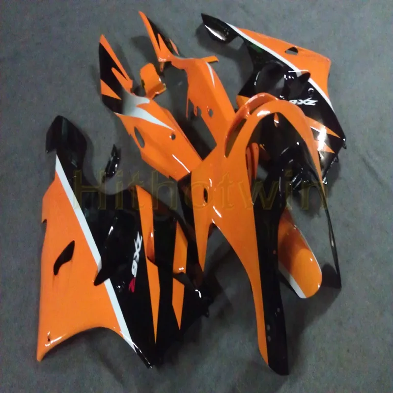 C Пользовательские мотоцикла хомут для KAWASAKI ZX6R 1994 1995 1996 1997 ZX 6R Мотоцикл Обтекатели+ винты+ зеленого и белого цветов - Цвет: C