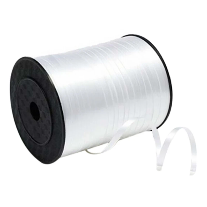 

Best 1 Roll Balloon Ribbon 225m 5mm for Wedding Party(white)