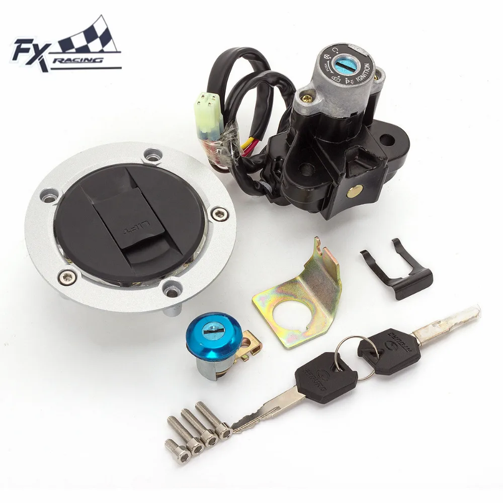 MotorcycleIgnitionGasCapFuelTankCoverSeatLockkeySetFor