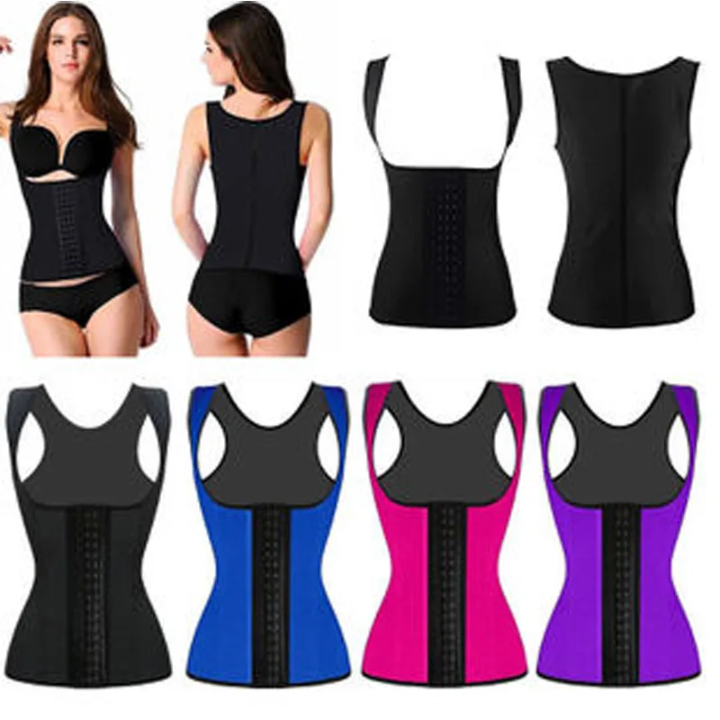 

Plus Size XS-6XL Newest Latex Trainer 2016 Sexy Latex Rubber Tank Bustiers Waist Corset For Women Slim Body Shapers