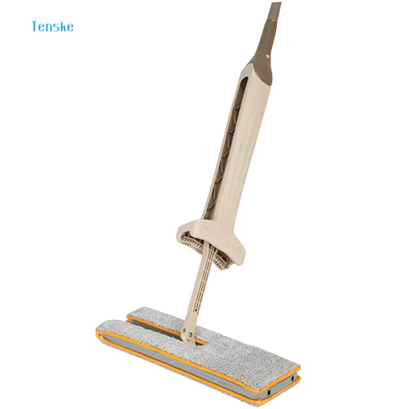 

High Quality Microfiber Cloth Floor Windows Clean Mop Telescopic Mop Double Sided Non Hand Washing Flat Mop Free Shipping