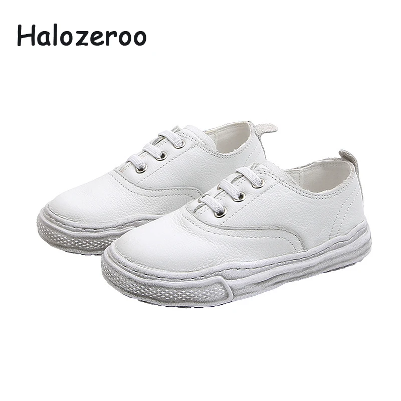 

New Autumn Kids Sport Sneakers Children Real Leather Shoes Baby Girls Casual Sneakers Boys Brand Shoes Slip On Sneakers Trainers