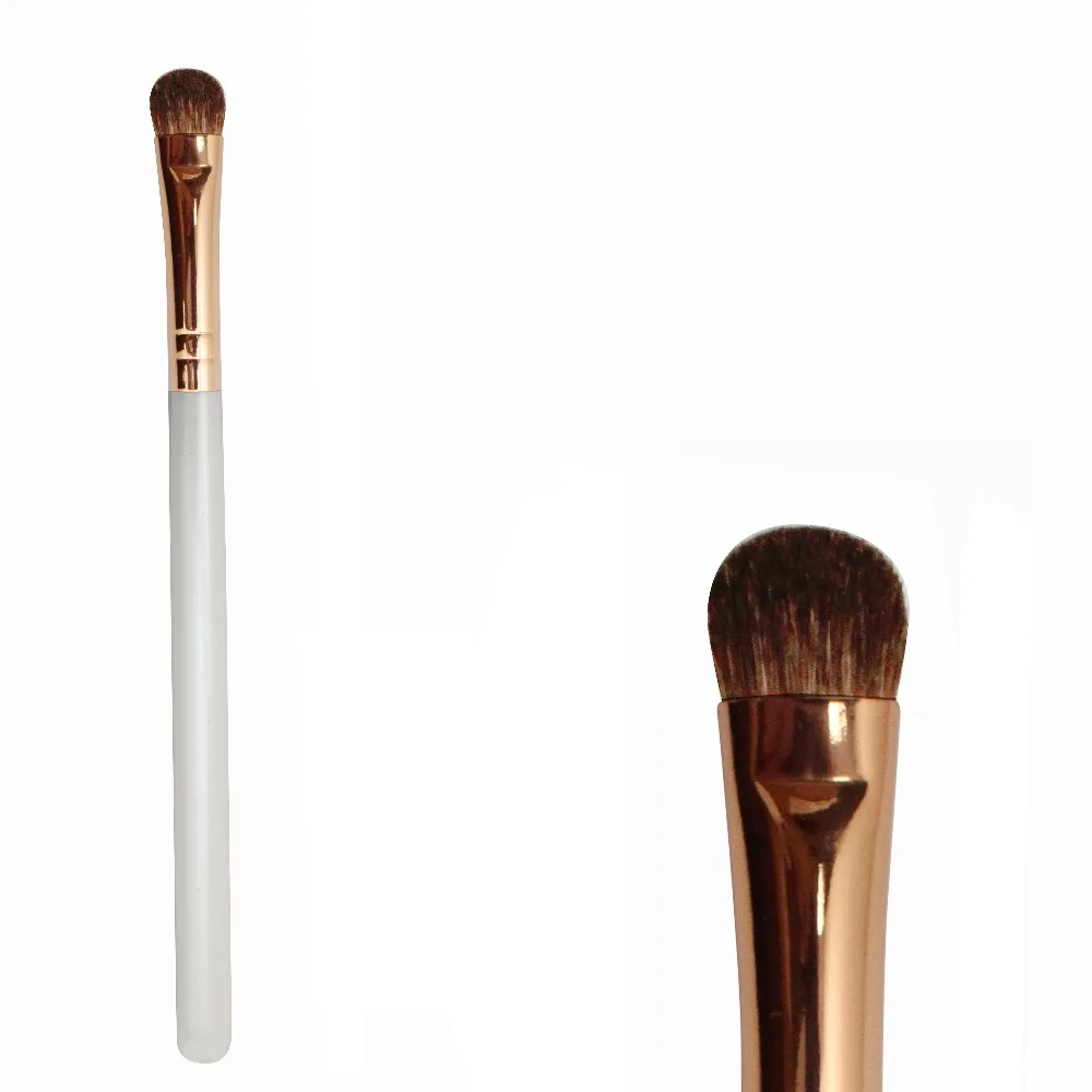 

R70 - Short Shader Fluff Shadow Brush with rose golden copper ferrule Profession Makeup Eyeshadow Brush