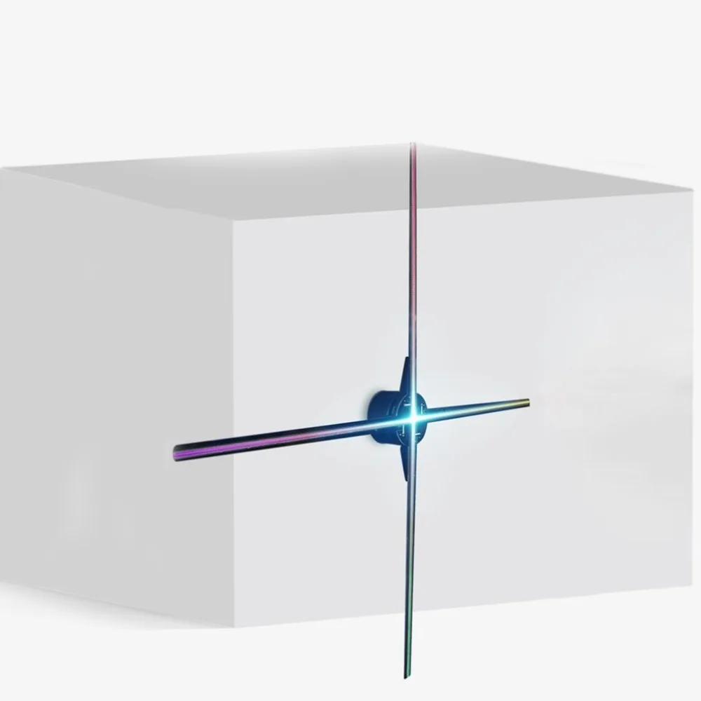 

ICOCO Universal LED Holographic Projector Portable Hologram Player 3D Holographic Display Fan Unique Hologram Projector