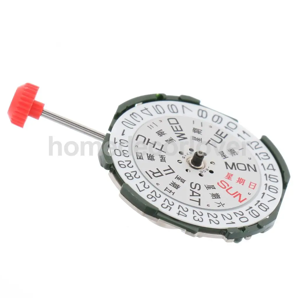 

Quartz Watch Movement Double Roller Calendar Battery Includ For Miyota 2035 Watch Repair Replacement