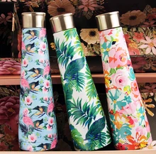 

The new drawing coke bottle creative thermoses leisure female male student flaskdouble layer stainless steel vacuum water bottle