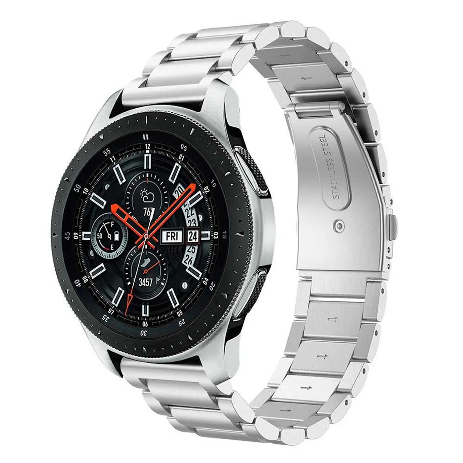 Ремешок для часов из нержавеющей стали Samsung Galaxy 46 мм ремешок браслета Gear S3