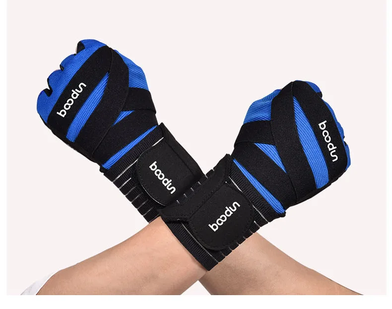 New Men Women Gym Special Fitness Gloves Half Finger Lengthened Wrist Yoga Gloves Dumbbell Barbell Weightlifting Gloves S/M L/XL