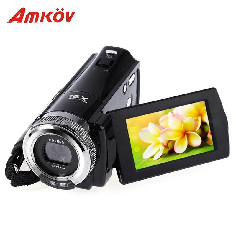 Amkov AMK-DV163 HD Camera 720P Digital Camera 2.7'' 16MP DV Video Camera Professional Cameras Support LED Fill Light with Cable camera : image Amkov AMK-DV163 HD Camera 720P Digital Camera 2.7'' 16MP DV Video Camera Professional Cameras Support LED Fill Light with Cable camera