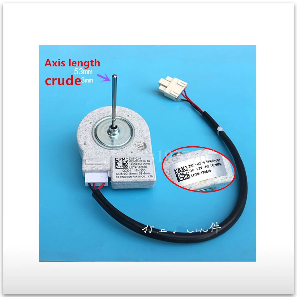 Original refrigerator parts fan motor ZWF 02 4in Refrigerator Parts