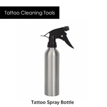 Инструменты для чистки татуировок 1 шт. серебристый распылитель для нанесения татуировок из алюминиевого сплава 250 мл для татуажа постоянный макияж