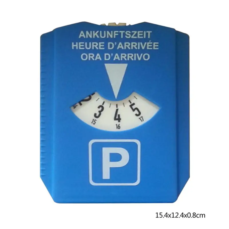 

Car Parking Disc Timer Clock Arrival Time Display Blue Plastic Parking Time Tools Portable Car Parking Timer Clock #620