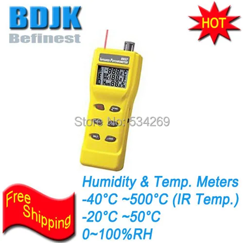 

3 In 1 Digital Infrared Thermometer with Hygrometer and Temperature Tester