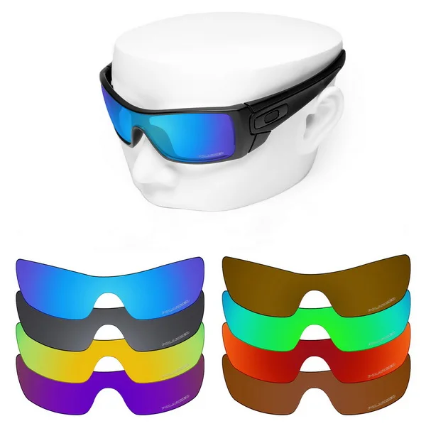 

OOWLIT Anti-Scratch Replacement Lenses for-Oakley Batwolf OO9101 Etched Polarized Sunglasses