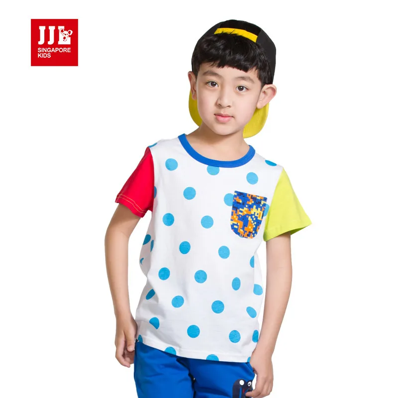 boys t shirts 100 cotton polka dot tee shirts for boys fashion