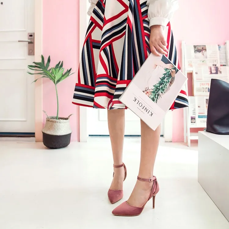 

Big Size 11 12 13 14 15 16 17 ladies high heels women shoes woman High-heeled, thin-heeled, shallow-mouth pointed single shoes