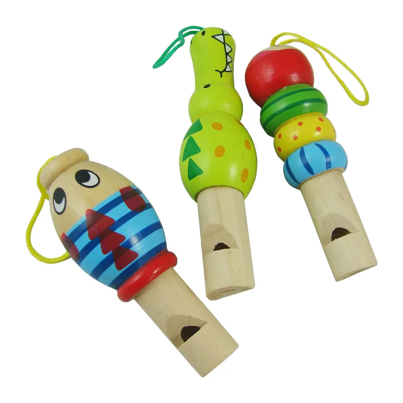 

Educational Toy Musical Instrument Cartoon Animal Learning Wooden Toy WoodWhistle Musical Toys For Children