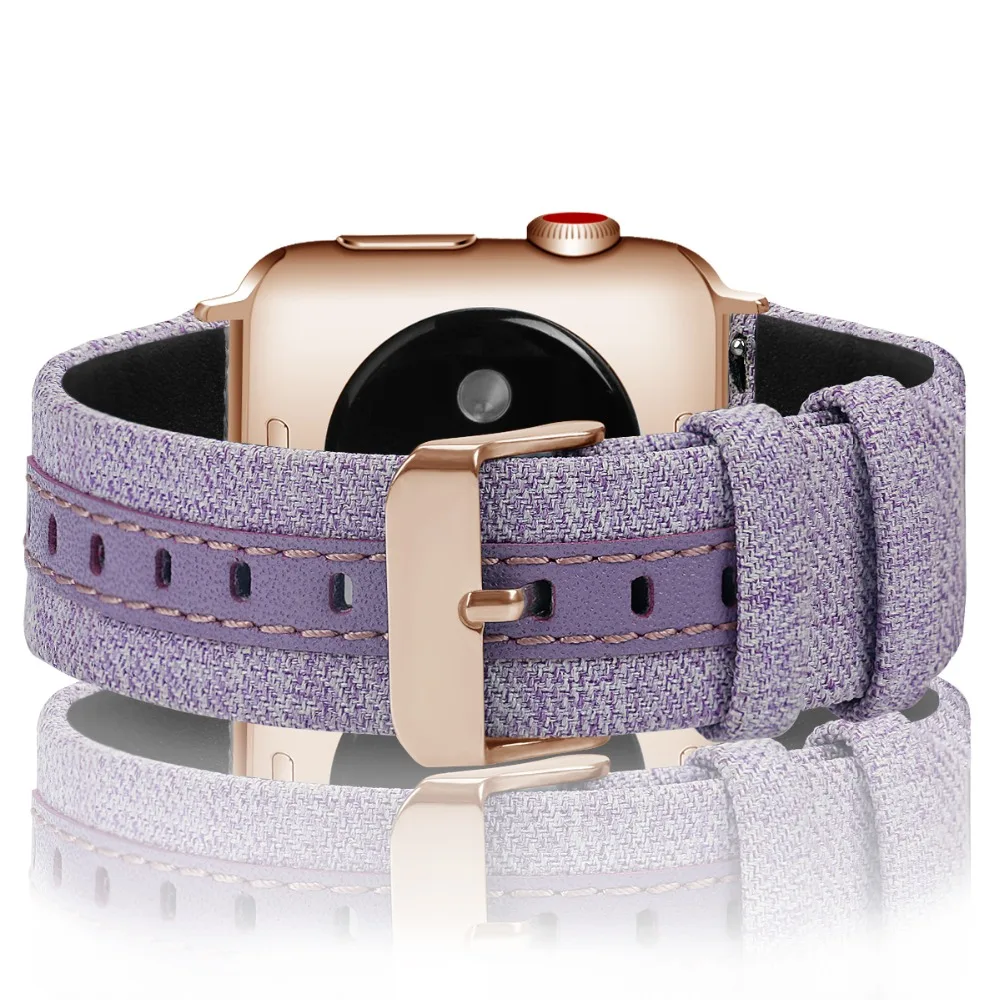 Кожаный ремешок для Apple watch band 42 мм 38 iwatch 4/3 Band 44 40 браслет роскошный кожаный +