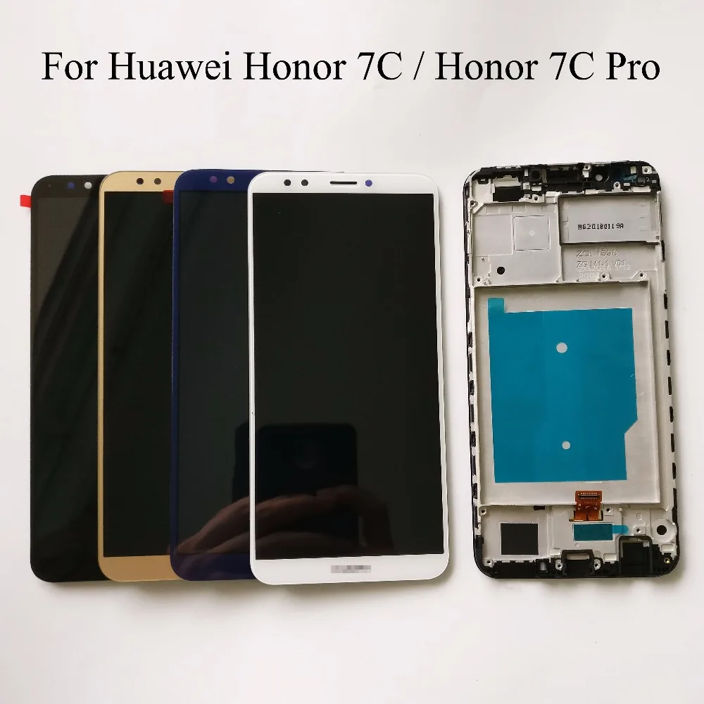 

5.99 inch Full LCD DIsplay Touch Screen Digitizer Glass Assembly + Frame Cover For Huawei Honor 7C PRO LND-L29 LND-AL30 LND-TL40