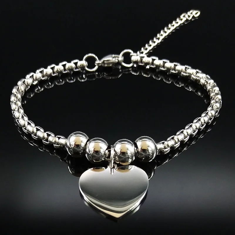 Модный подростковый браслет с надписью «te amo» из нержавеющей стали, женские серебряные цветные браслеты, ювелирные изделия, Браслеты mujer B18315