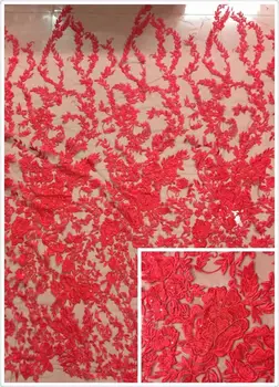 

Z-han1183 African Net Lace Fabric High Quality Embroidered Tulle Lace with sequins African for Wedding Dresses