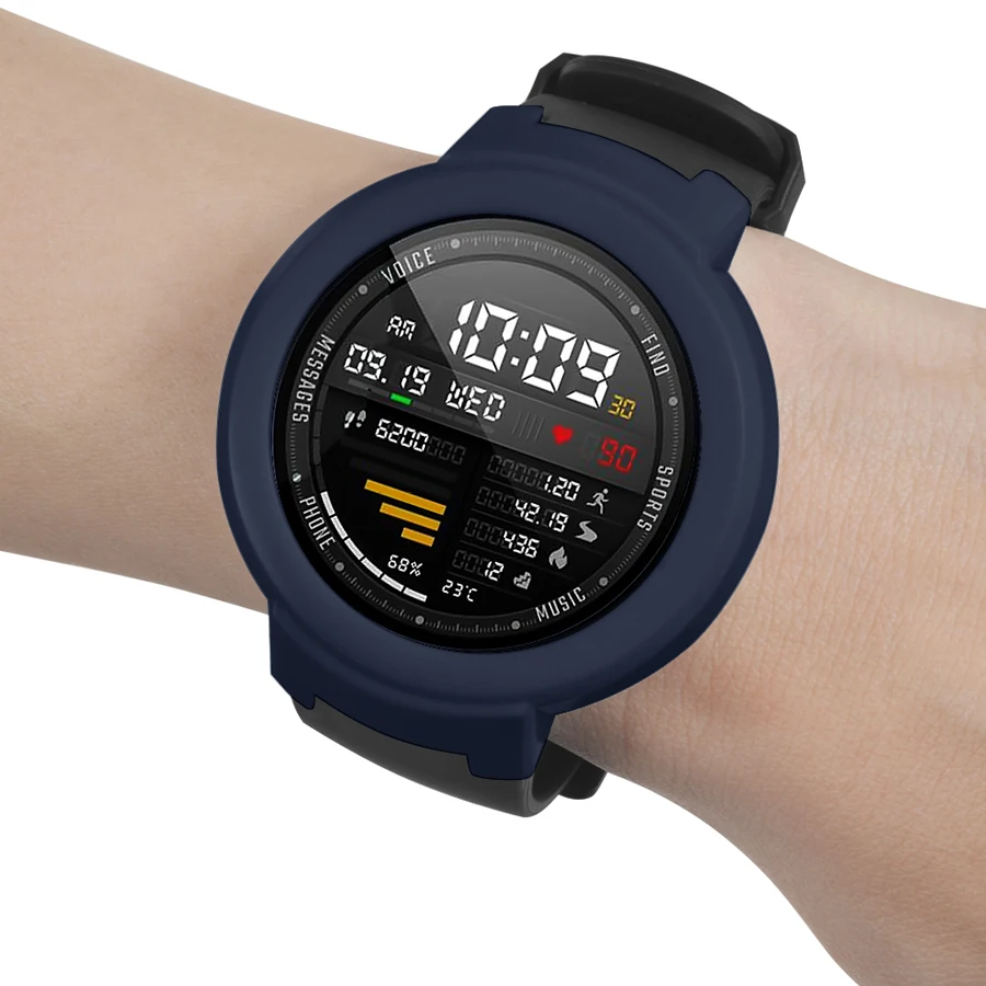 Тонкий поликарбонатный чехол для часов Xiaomi Huami Amazfit Verge 3 цветной защитный рамка