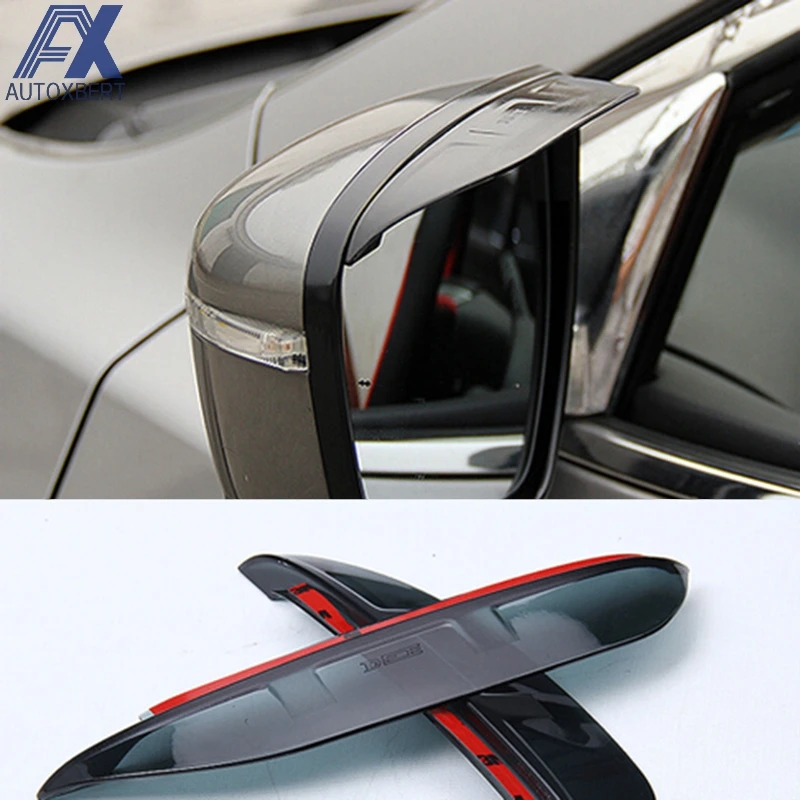 

AX Side Wing Door Mirror Rain Wind Guard Visor Shade Shield Rear View Cover For Nissan Rogue Sport Qashqai 2014 2015 2016 2017
