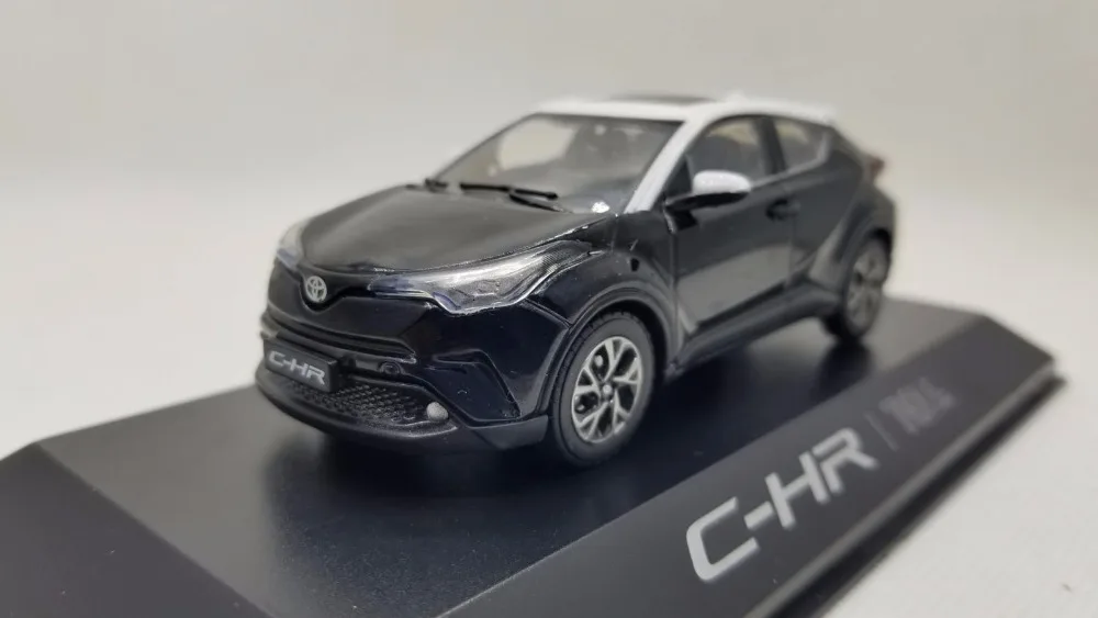 1:43 литой автомобиль для Toyota C-HR черный Внедорожник сплав модель автомобиля подарки CHR C HR