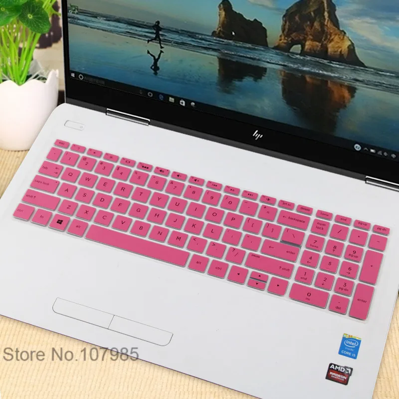 15 15,6 дюймов чехол для клавиатуры ноутбука протектор для hp Envy x360 BP BQ CH CN CS серии с AMD Ryzen 5 2500U 2700U 15-bq101na - Цвет: Pink