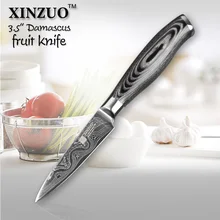 3,5 “4-zoll-gemüsemesser 73 schichten japan damaskus küchenmesser sharp peeling obstmesser mit farbe holzgriff kostenloser versand