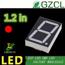 1," 1.2in цифровой Дисплей набор «сделай сам» для Тесты шоу 1 бит 1,2 дюймов цифровая трубка светодиодный Дисплей красный светильник 7 сегмент общий анод