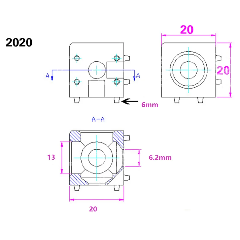 Шт. 1 шт. алюминий запчасти 2020 2 way правый угол соединения прямоугольная коробка оконные рамы и дверные рамы профили интимные аксессуары 2020