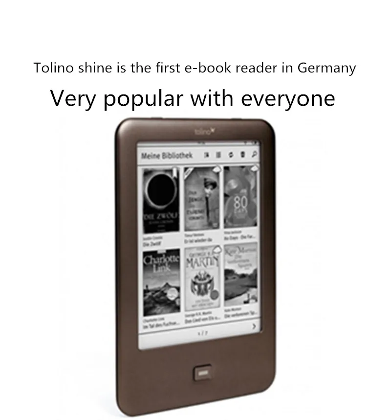 Читатель книг Tolino Shine e Ink экран e-reader wifi 4G 6 дюймов e-ink дисплей электронная книга с подсветкой e-ink
