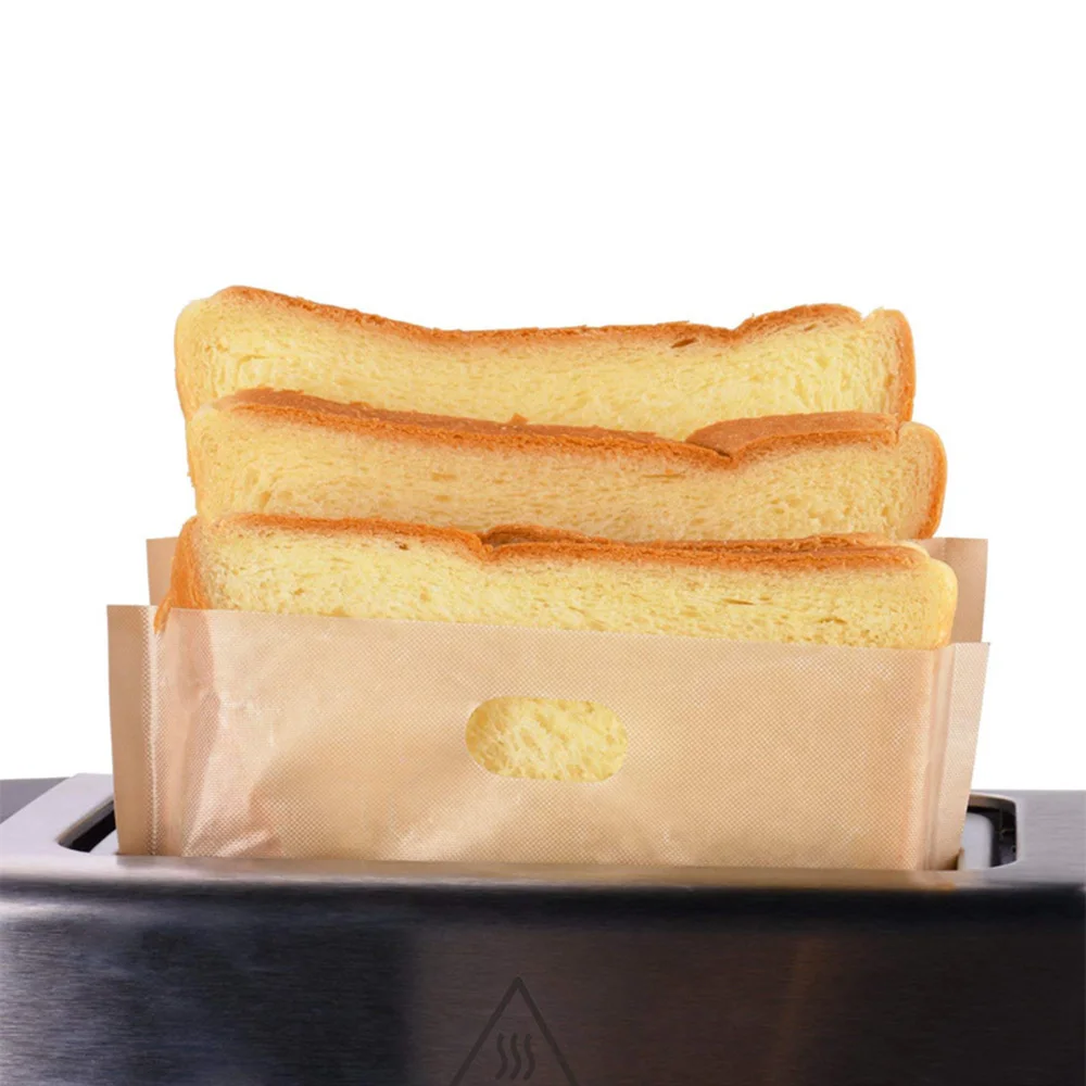 Многоразовый антипригарный запеченный хлеб для тостов сумки для ланча для пикника пакеты для тостов для жареных бутерброды с сыром легко обертывается