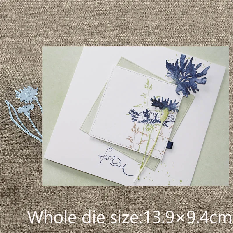 

New Design Craft Metal Cutting Die cut dies 3pcs flower branch decoration scrapbook Album Paper Card Craft Embossing die cuts
