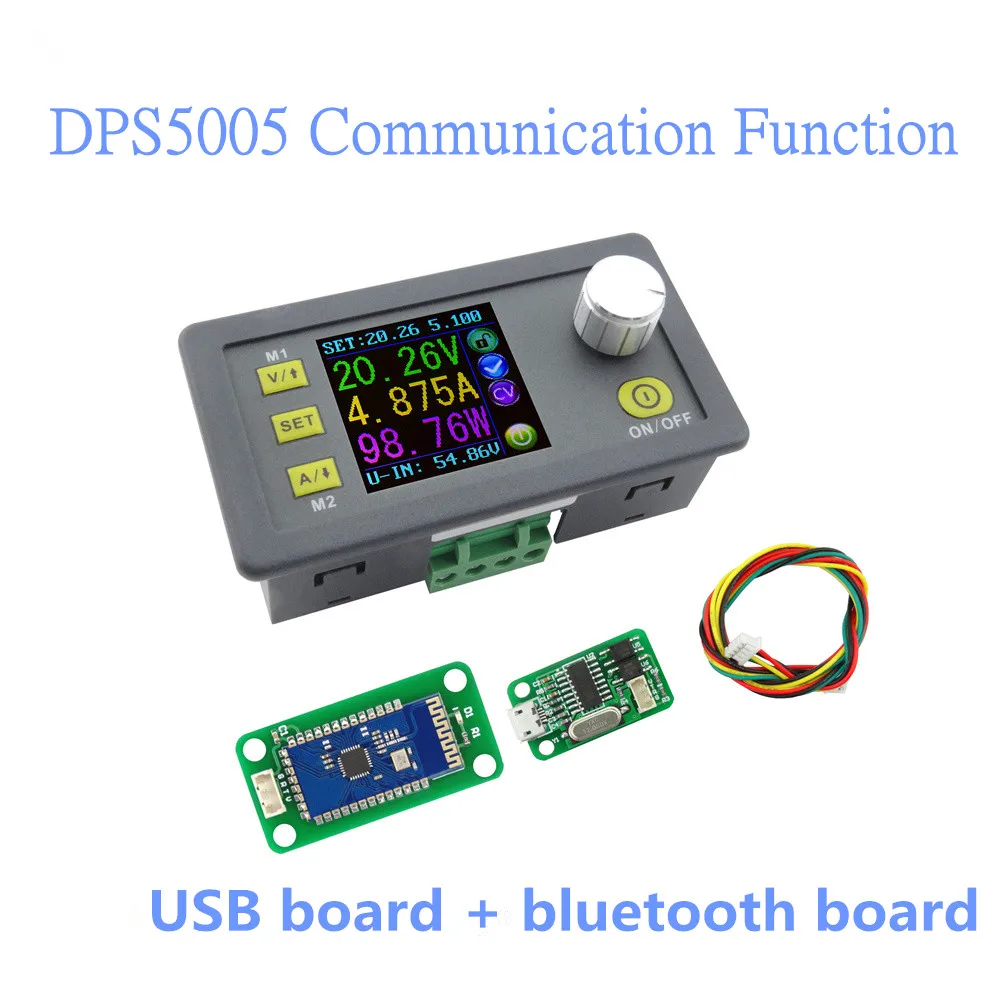 

10pcs/lot DPS5005 Communication Function Step-down Power Supply module buck Voltage converter Constant current LCD voltmeter 40%